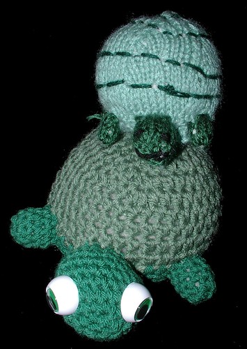 turtles one crochet and one knit