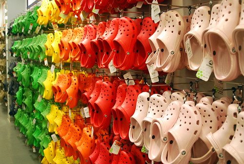 Rainbow Crocs