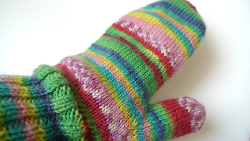 left mitten finished
