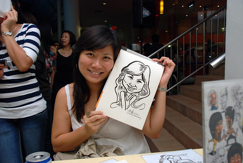 Caricature live sketching for BAT White Christmas Party 2010 - 26