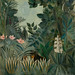 Henri Rousseau: The equatorial jungle (1909)