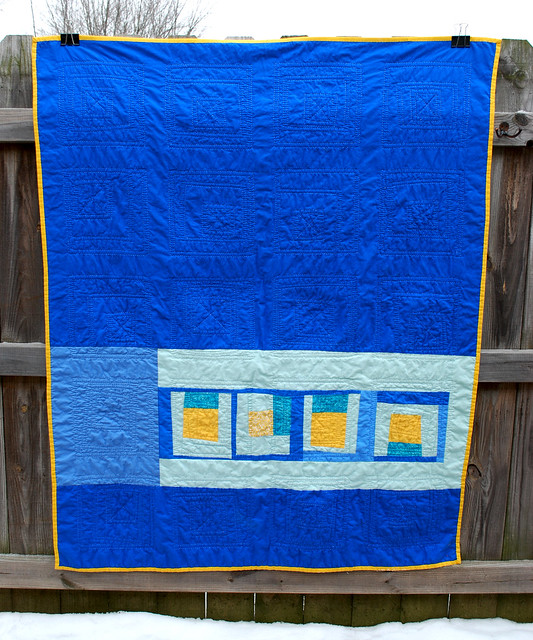 back of quilt