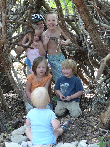 A fairy-house/fort the children made