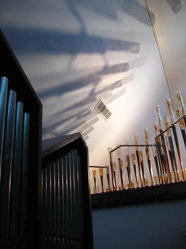Möller Organ with Glass Pipes