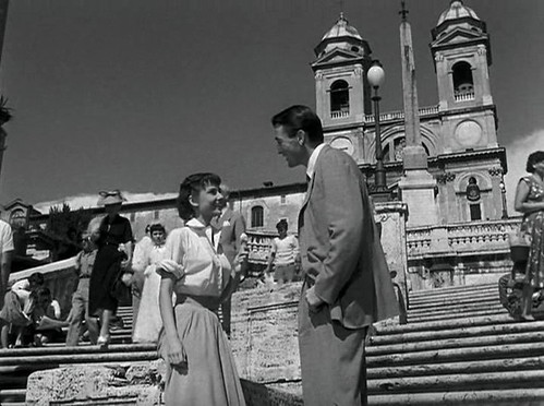 Spanish steps from the movie Roman Holiday 1953 Paramount screen capture 