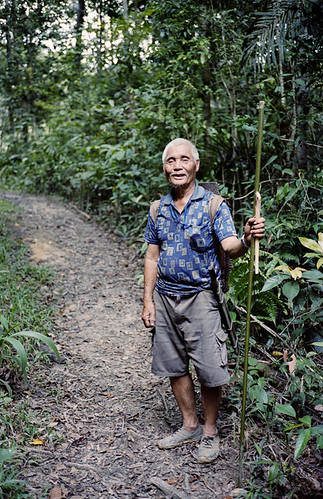 old man Tamata in the jungle
