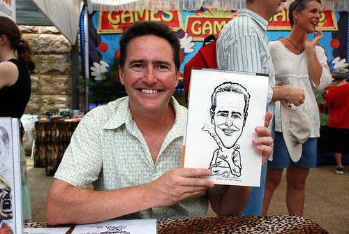 Caricature live sketching for BHP Billiton Family Day 2010- 18