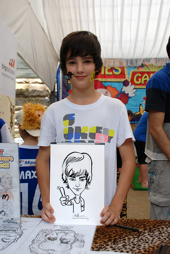 Caricature live sketching for BHP Billiton Family Day 2010- 23