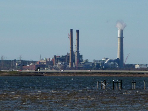 Gulf Power's Crist Plant seen from Floridatown Park