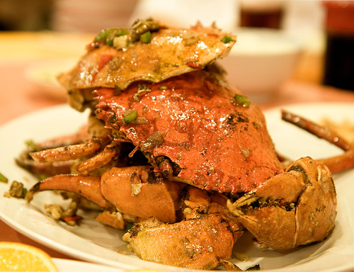 cooked crabs