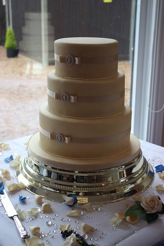 Champagne Gold Wedding Cake