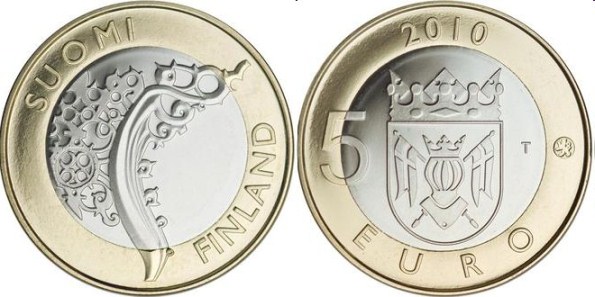 5 Euro Fínsko 2010, provincia Proper