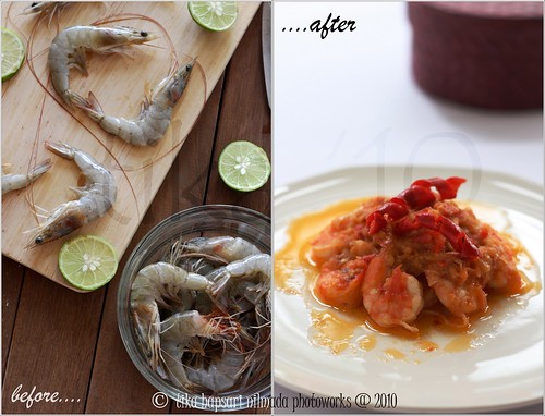 (Dyptychs) Shrimp Balado / Udang Balado