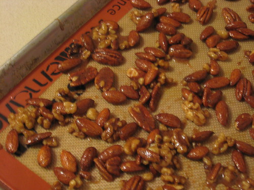 sweet and spicy cocktail nuts