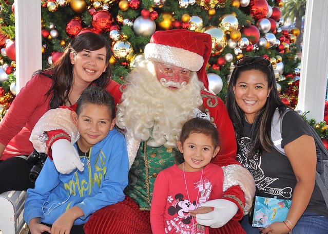 Miss, The Kid, Princess D and Me with Santa