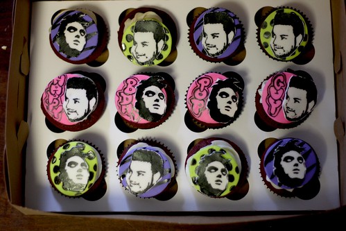 Morrissey Cupcakes for our friend Pop Guy