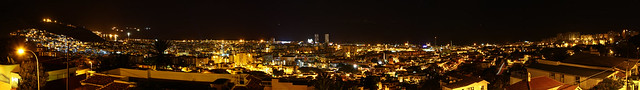 Santa Cruz de Tenerife at night - Panorama