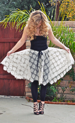 lace skirt diy