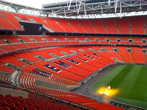 An empty Wembley
