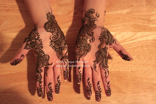 Maryam's simple engagement henna 2010 NJ's Unique Henna Art