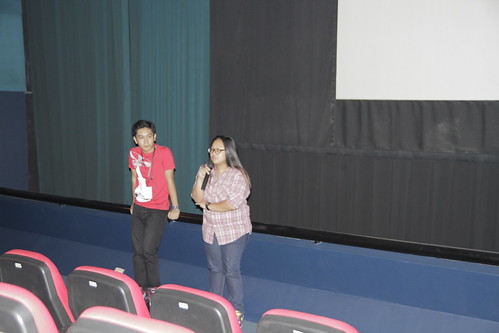 Mikhail Red and Joy Aquino after short film screenings