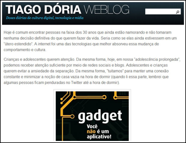 Blog de Tiago Dória