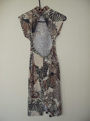 African Animal Print Dress (back)