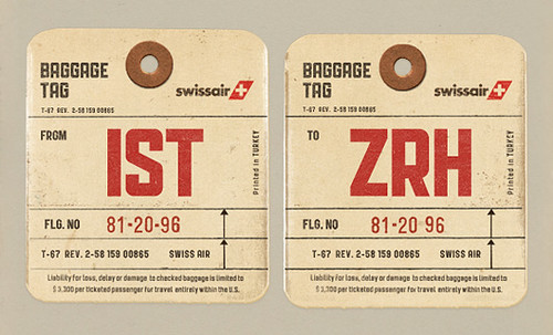 PUBLIC GOTHIC AIRLINE TAGS