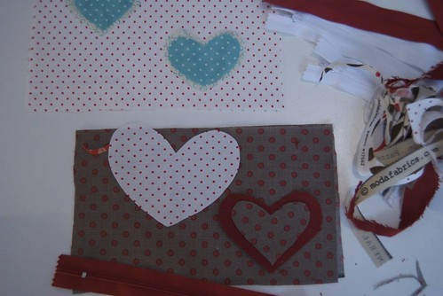 Cutting for Valentine Pouches