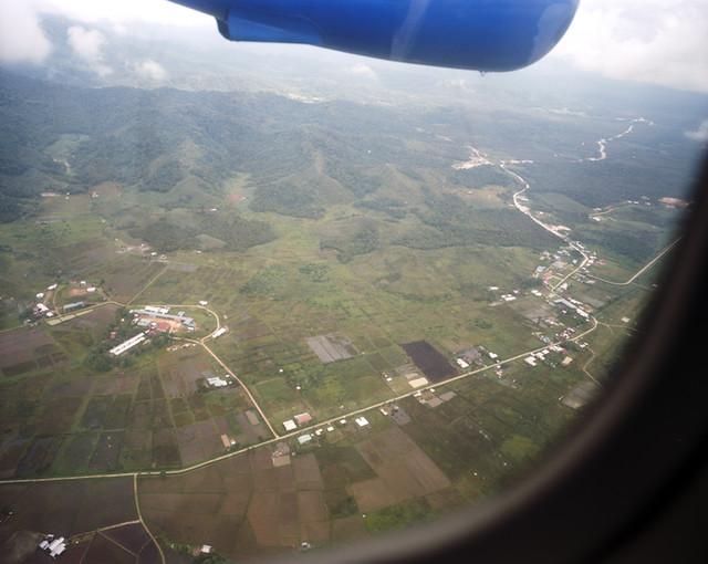 A view from the air of Bario