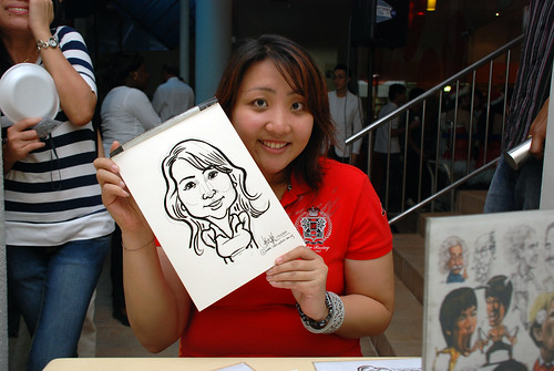 Caricature live sketching for BAT White Christmas Party 2010 - 25