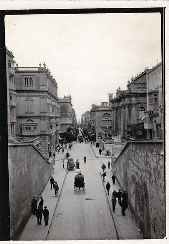 Republic Street / Kingsway, Valletta, Malta. Royal Opera House. 1930s.