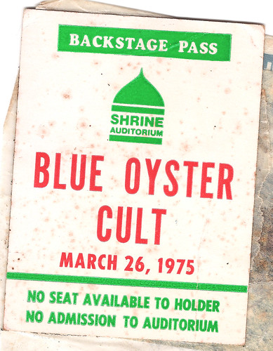 backstagepass Blue Oyster Cult 