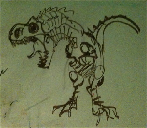 Board art: Dinosaur