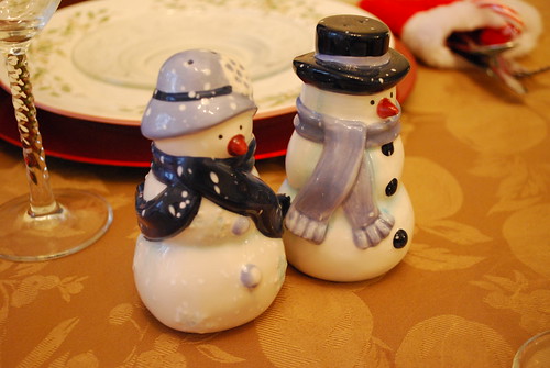 Snowmen salt & pepper shakers
