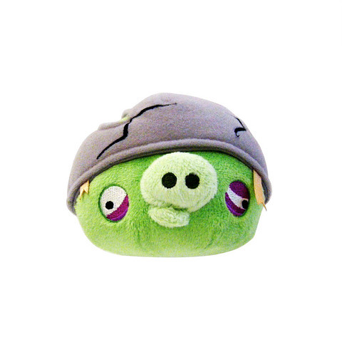 Angry Bird Plush / Soft Toy - Helmet Pig