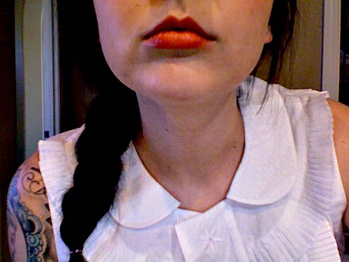 red lipstick!