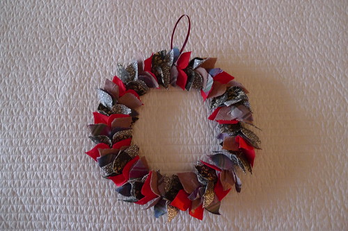 handmade fabric wreath