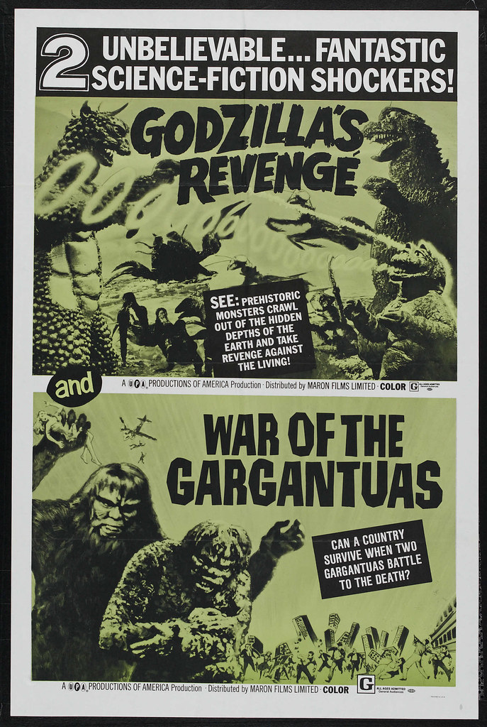 Godzilla's Revenge / War of the Gargantuas Combo (Toho, 1969)