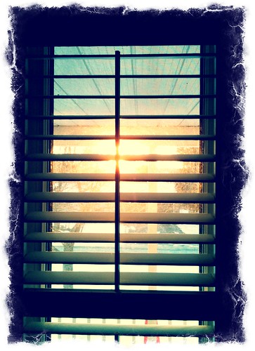 22:365 Sunset through the blinds