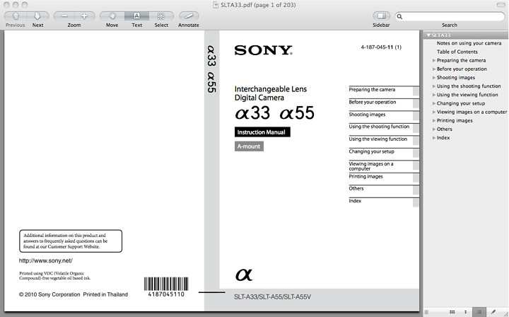 Sony A55  -  6