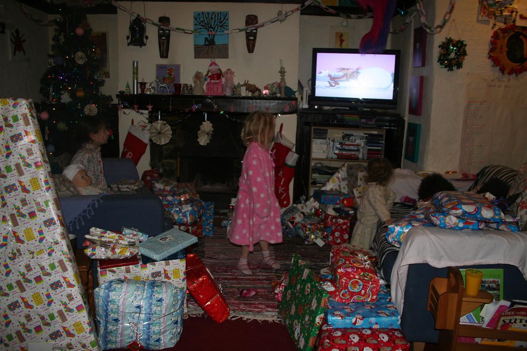 presents? we're watching the TV!!