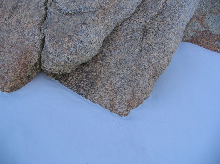 Sand meets rock