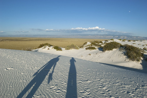 Us at the Edge of the White Sands Dunes