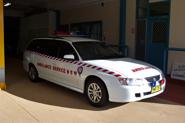 2003 Holden VY Series II Commodore Acclaim station wagon. Operated by the Ambulance Service of New South Wales. Fleet number N15.