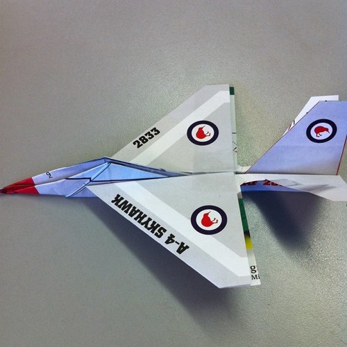 Paper airplane 'A4 Skyhawk' 19.01.11