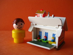 21/365 "Mini Fisher Price School House with Big Fisher Price Guy."
