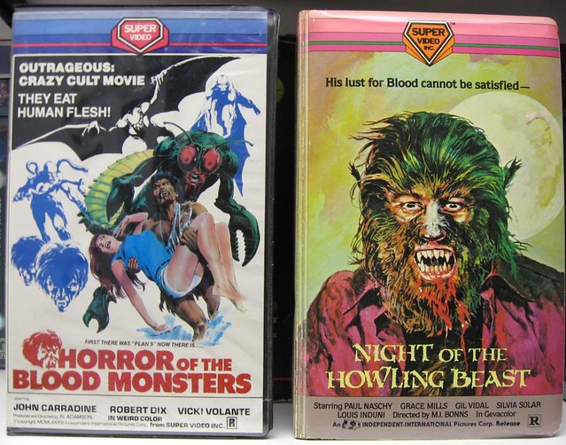  Horror Of The Blood Monsters / Night Of The Howling Beast  (VHS Box Art)