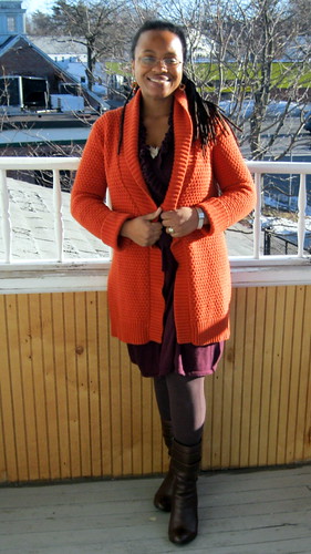 30 for 30 Winter Outfit #27--Purple and Orange by The Chocolate Wonder