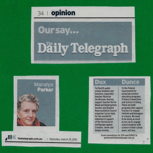 Dux - Daily Telegraph